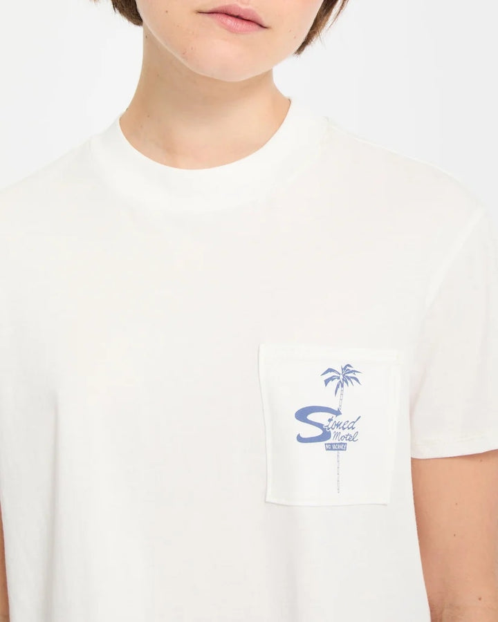Pocket Dial Tee Vintage White