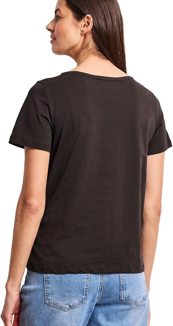LTD QR basic pearl print shirt – Espresso Brown 