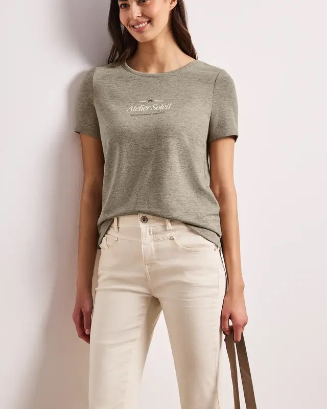 SOL_partprint shirt w.short sl – Timeless Beige #farbe_timeless-beige