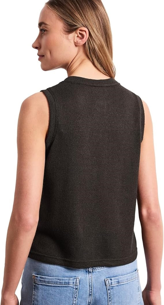 SOL_knit look vest – Espresso Brown 