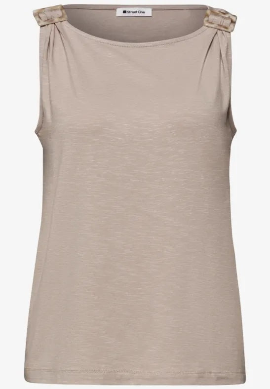 LTD QR slub jersey top w.shoul
