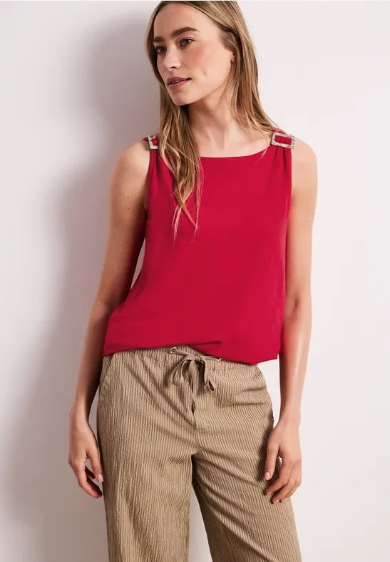 LTD QR slub jersey top w.shoul – Salsa Red #farbe_salsa-red