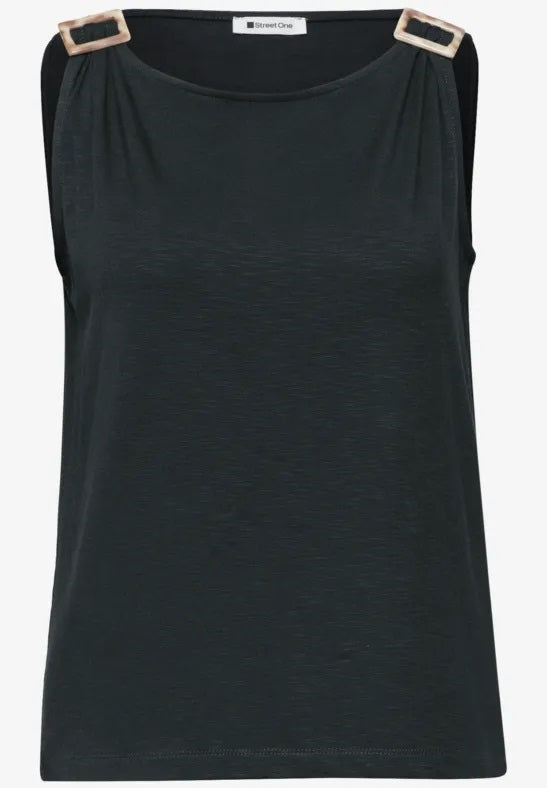 LTD QR slub jersey top w.shoul – Deep Bound Green 
