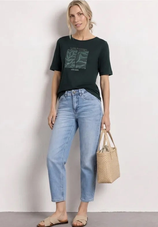 leaf artwork shirt – Deep Bound Green 