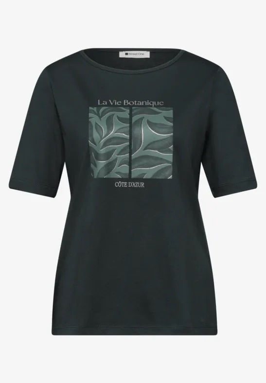 leaf artwork shirt – Deep Bound Green 