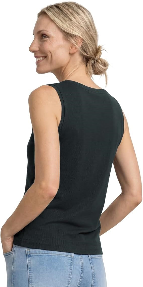 jersey top w.crochet tape – Deep Bound Green 