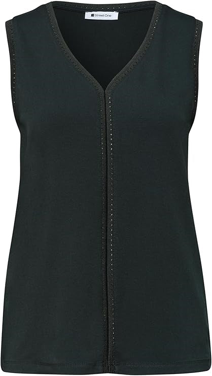 jersey top w.crochet tape – Deep Bound Green 