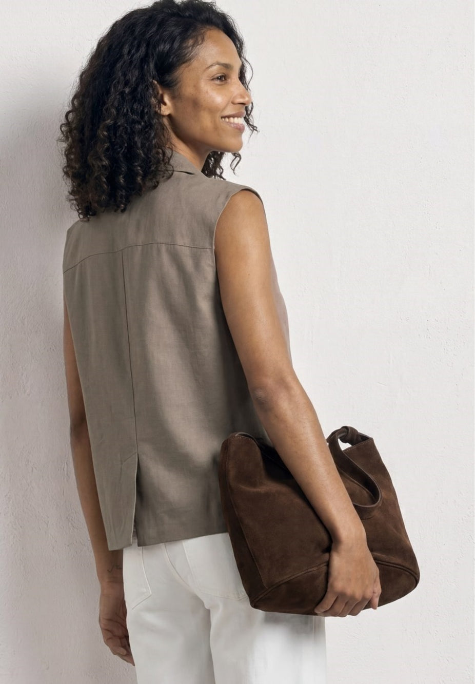 Vest A-Line Rever Pocket Twill