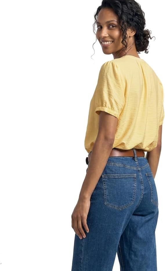 EOS_Buttoned Shirtblouse w. sp – Soft Yellow 