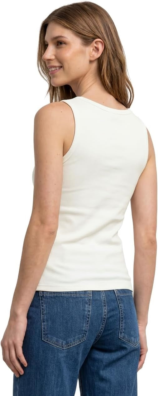 rib top w.button panel – Off White 