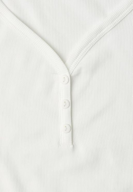 rib top w.button panel – Off White 