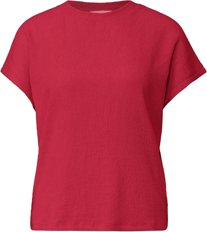 structure-mix shirt – Salsa Red 