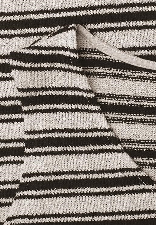 knit look stripe top