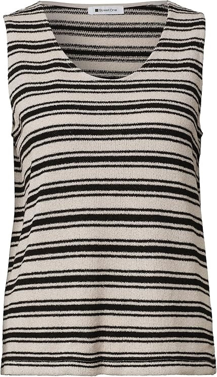 knit look stripe top