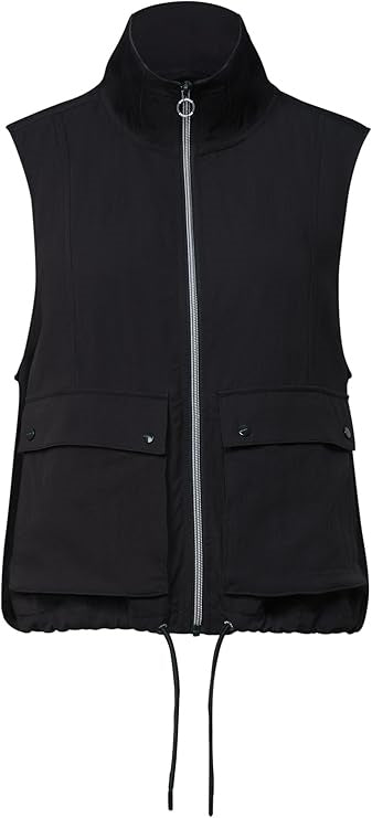 Short Vest w. Drawstring Detai – Deep Bound Green 