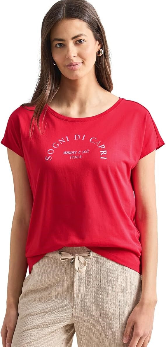 EOS_Foil Partprint Shirt – Salsa Red 