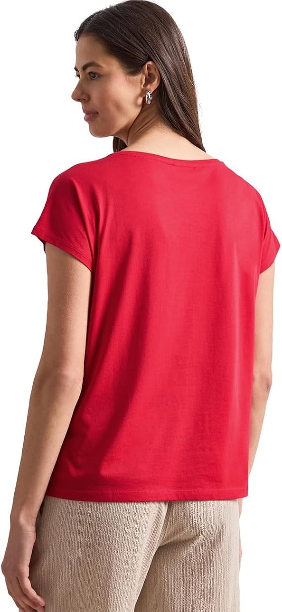 EOS_Foil Partprint Shirt – Salsa Red 
