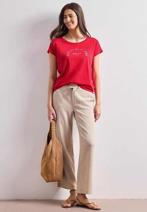 EOS_Foil Partprint Shirt – Salsa Red 