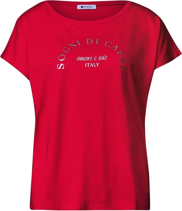 EOS_Foil Partprint Shirt – Salsa Red 