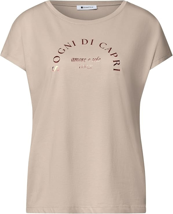 EOS_Foil Partprint Shirt – Clay Sand 
