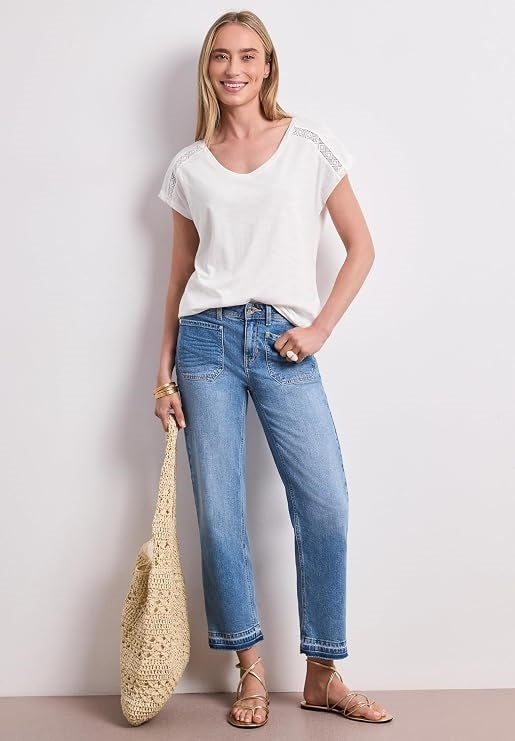 EOS_Shirt w. Crochet insert – Off White 