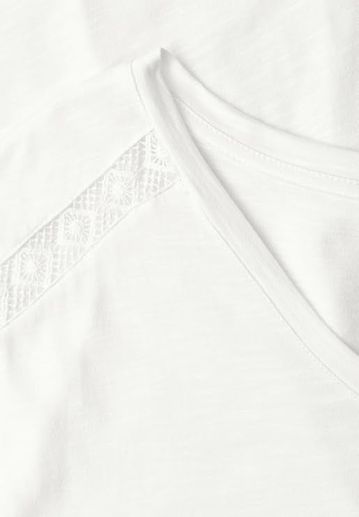 EOS_Shirt w. Crochet insert – Off White 