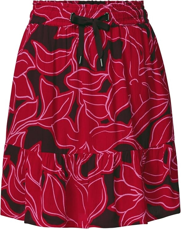 Skirt Volant_AOP – Salsa Red 