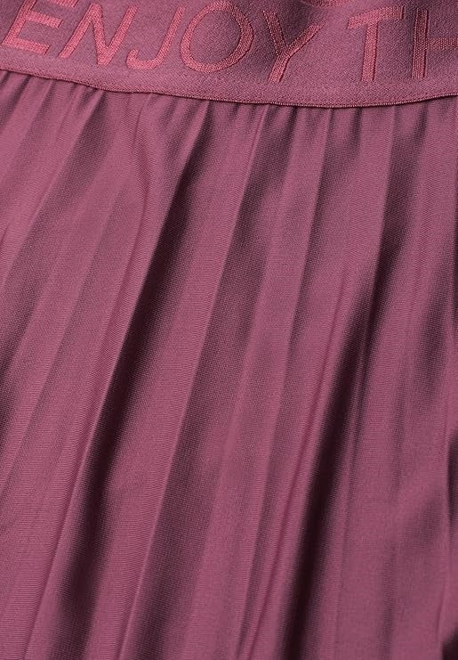 Midi skirt Plissee_solid – Dark Clouded Blush 