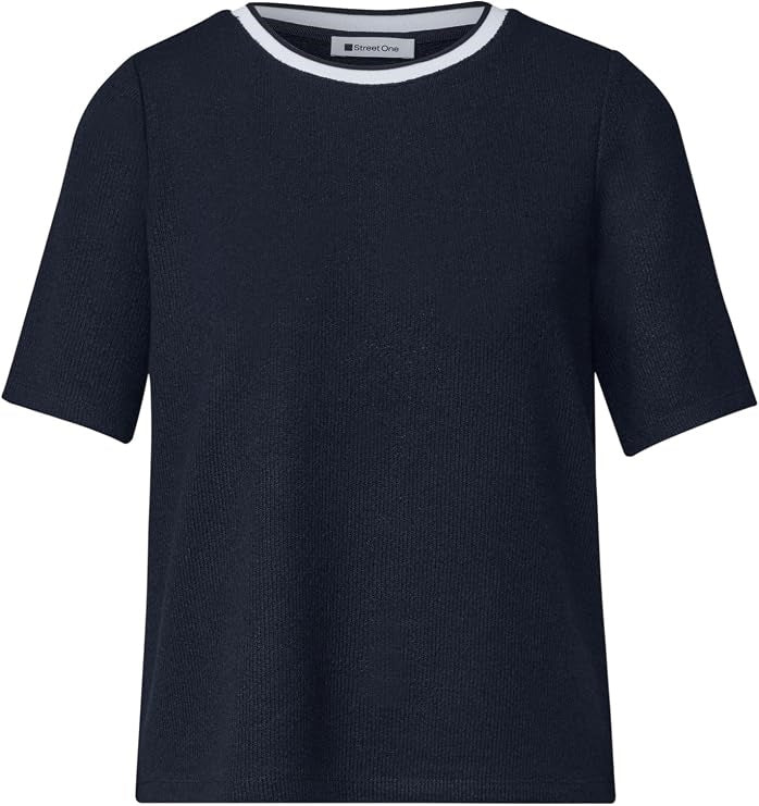shirt w.deco tape at pocket – Darkest Blue 