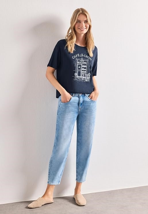 LTD QR shirt w.illustration – Whispery Blue 