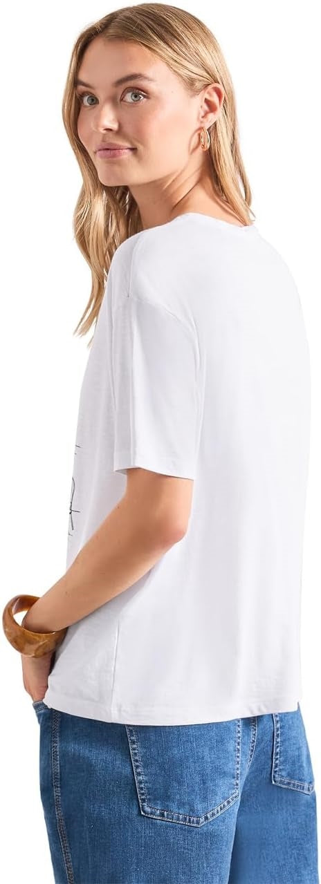 LTD QR shirt w.illustration – White 