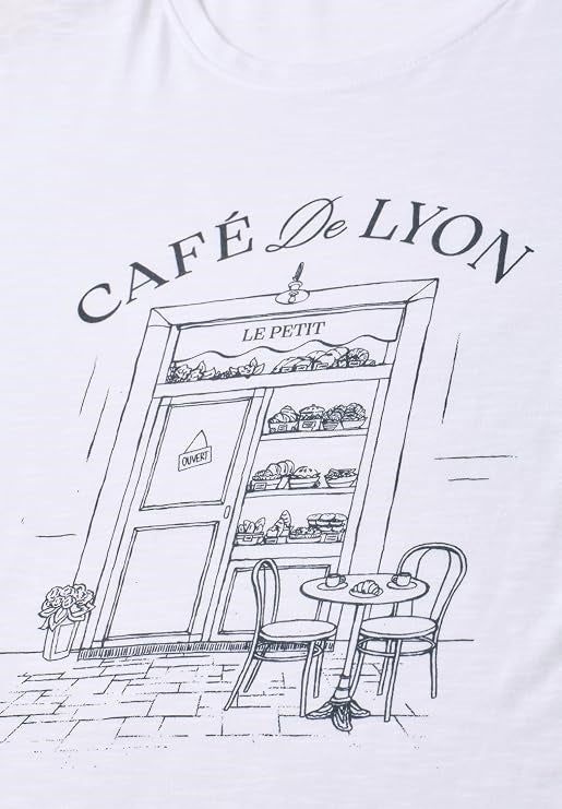 LTD QR shirt w.illustration – White 
