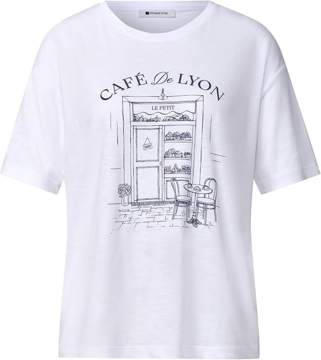 LTD QR shirt w.illustration – White 