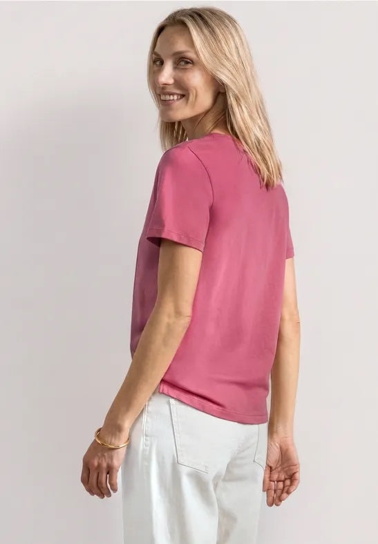 photo print shirt – Blush Berry 