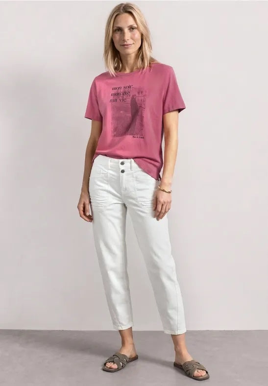 photo print shirt – Blush Berry 