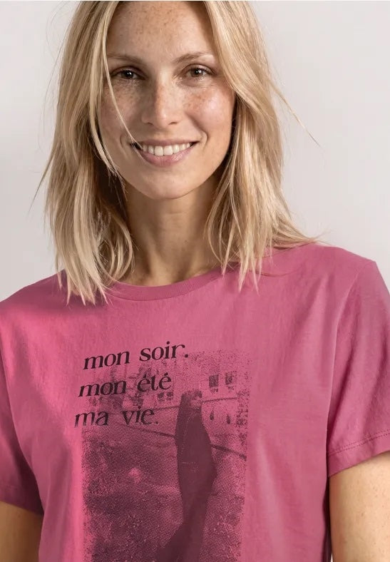 photo print shirt – Blush Berry 