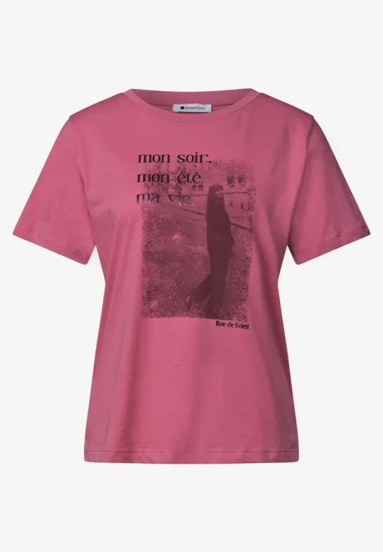 photo print shirt – Blush Berry 