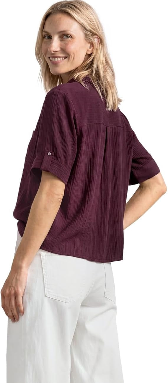 LTD QR Buttoned shirtcollar bl