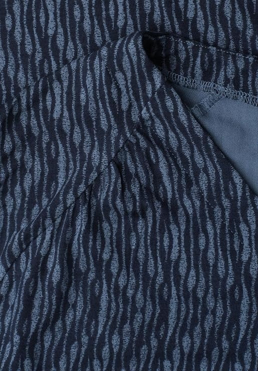 LTD QR printed top w.elastic h – Ashen Blue 