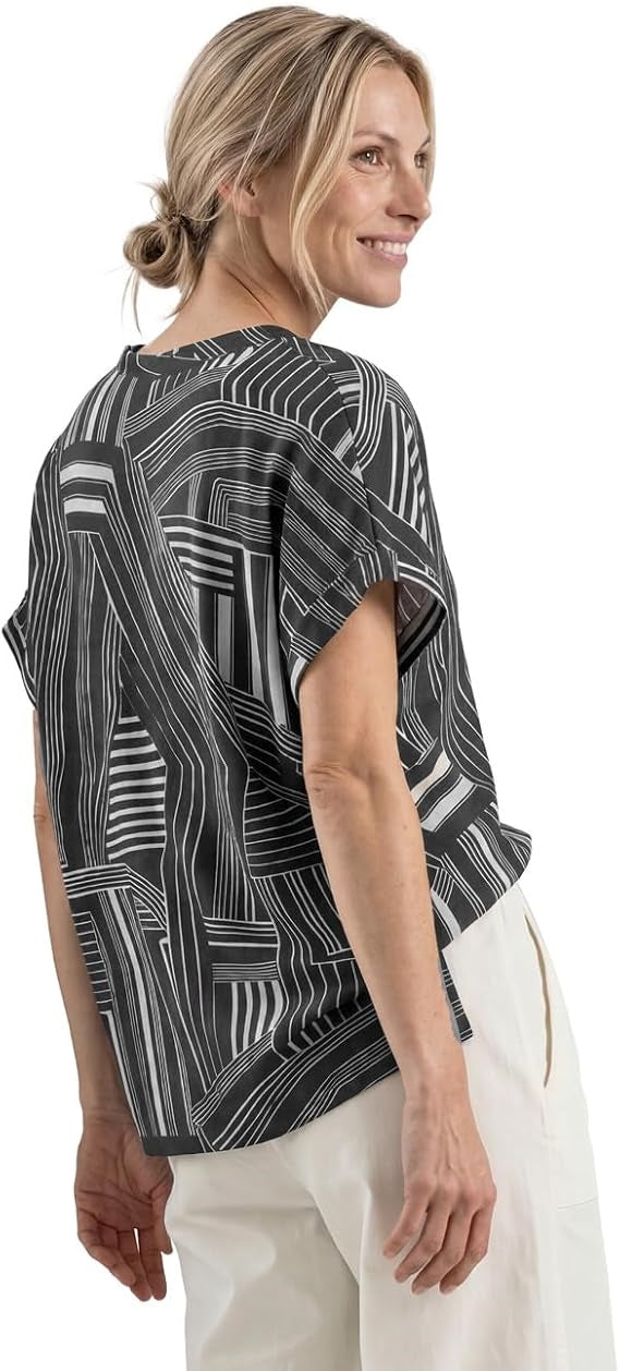 LTD QR printed mat-mix shirt w