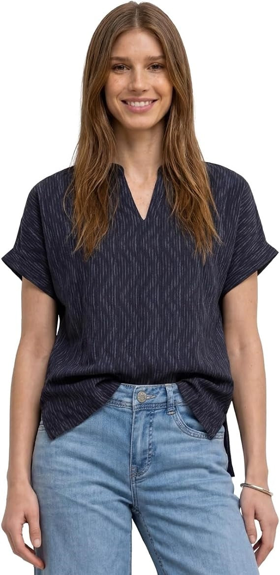 LTD QR printed mat-mix shirt w – Ashen Blue 