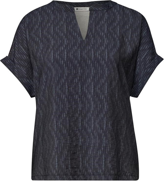 LTD QR printed mat-mix shirt w – Ashen Blue 