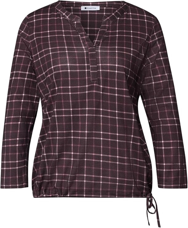 printed jersey shirt w.split n – Rustic Rouge 
