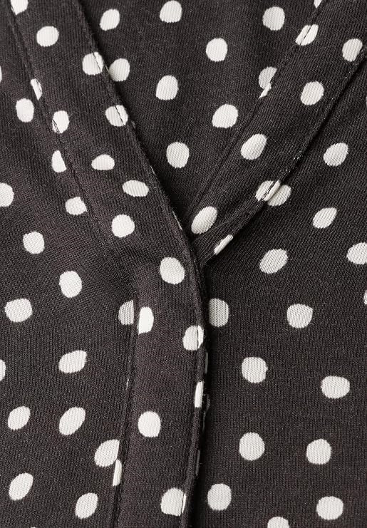 printed jersey shirt w.split n – Black Coffee 