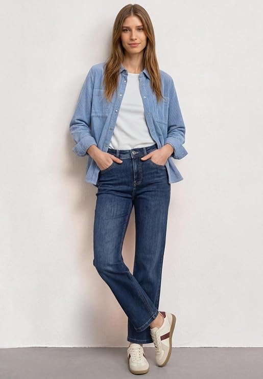 Corduroy shirtcollarblouse w p – Allgemeines Produktbild 