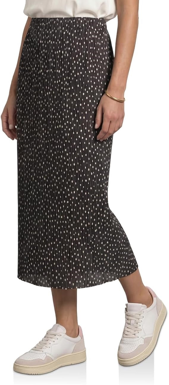 Mesh Plissee skirt_AOP
