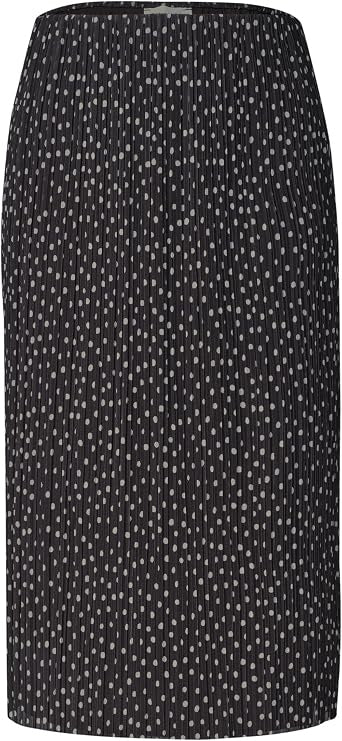 Mesh Plissee skirt_AOP – Black Coffee 