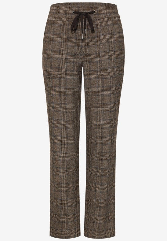 Style Bonny MW L28 Woven Check – Saddle Brown 