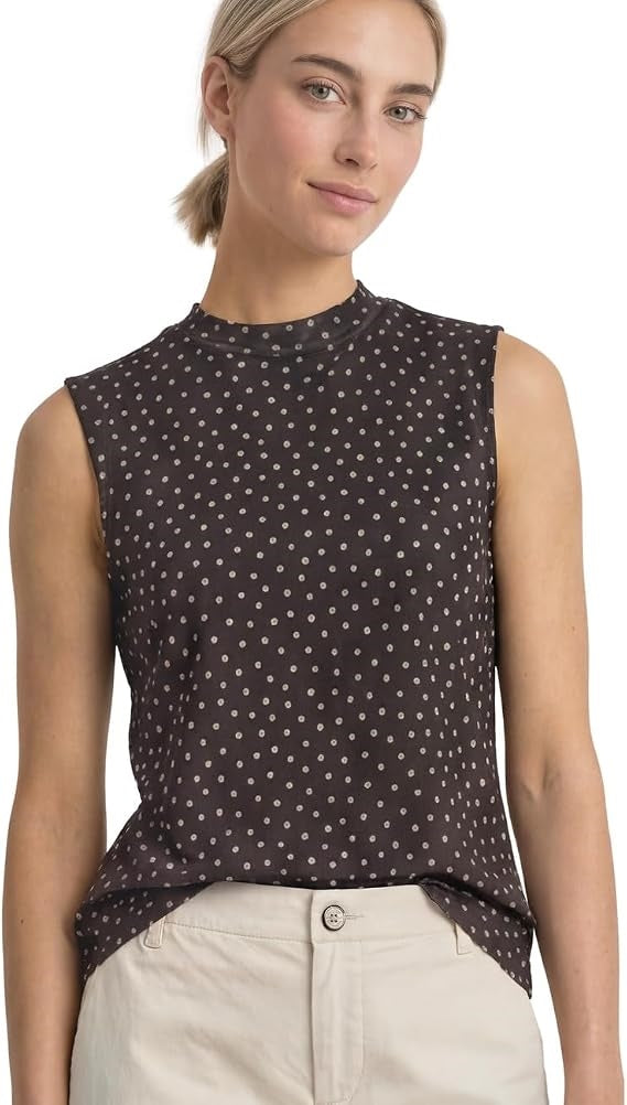 LTD QR printed turtle neck mes – Black Coffee 