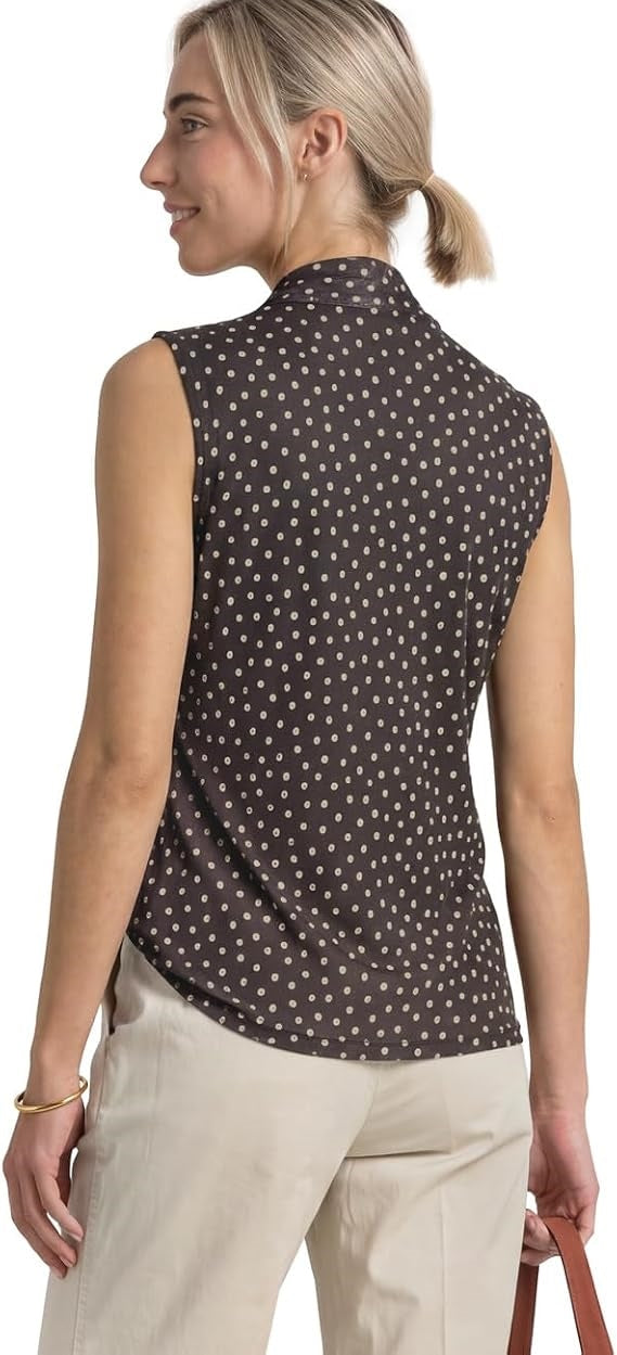 LTD QR printed turtle neck mes – Black Coffee 